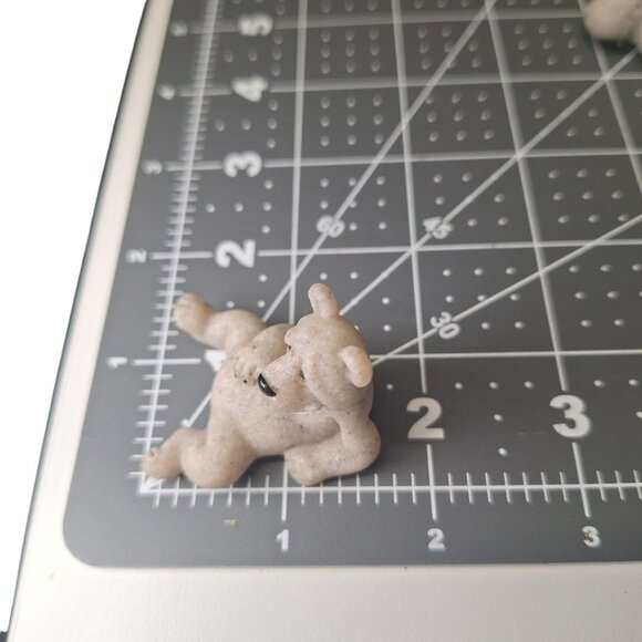 Quarry Critters Tiny Baby Bear 2000s Figurine Resin Stone Small Vintage Lazy - Picture 5 of 7